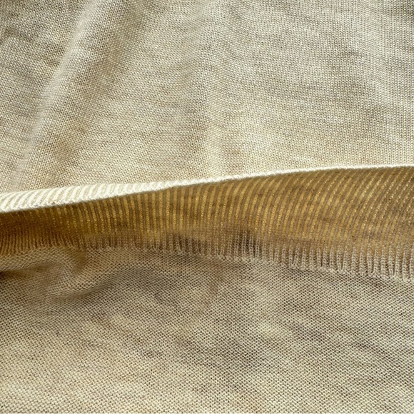 TREASURE & BOND Turtleneck Sweater XS‎ Oatmeal Drop Shoulder Fine Gauge Casual - Picture 8 of 15